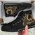 Pohnpei Micronesia High Top Shoes - Gold Tribal Wave - Polynesian Pride