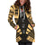 Fiji Hoodie Dress - Polynesian Tattoo Gold - Polynesian Pride