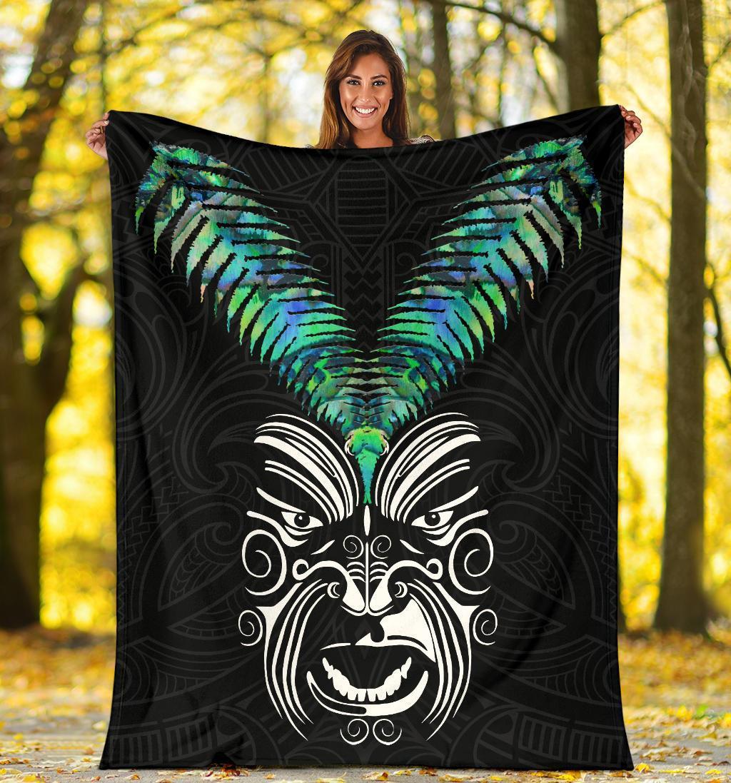 New Zealand Maori Moko Premium Blanket Paua Shell - Polynesian Pride