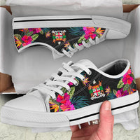 Fiji Low Top Shoe - Hibiscus Polynesian Pattern - Polynesian Pride