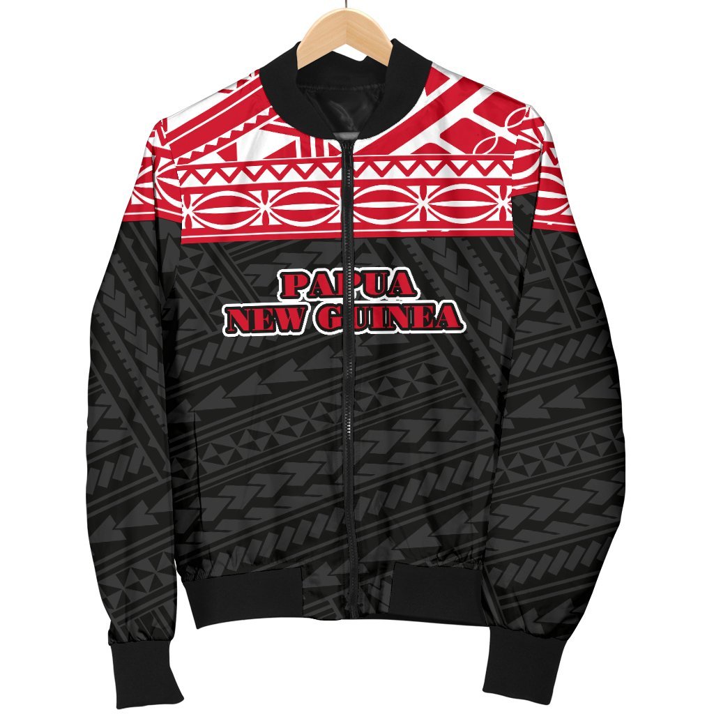 Papua New Guinea Men's Bomber Jacket - Polynesian Style - Polynesian Pride