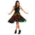 Vanuatu Polynesian Midi Dress - Turtle Hibiscus Reggae - Polynesian Pride