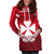 Wallis and Futuna Polynesian Hoodie Dress - Wallis and Futuna Coat Of Arms Coconut Tree Women's - Polynesian Pride