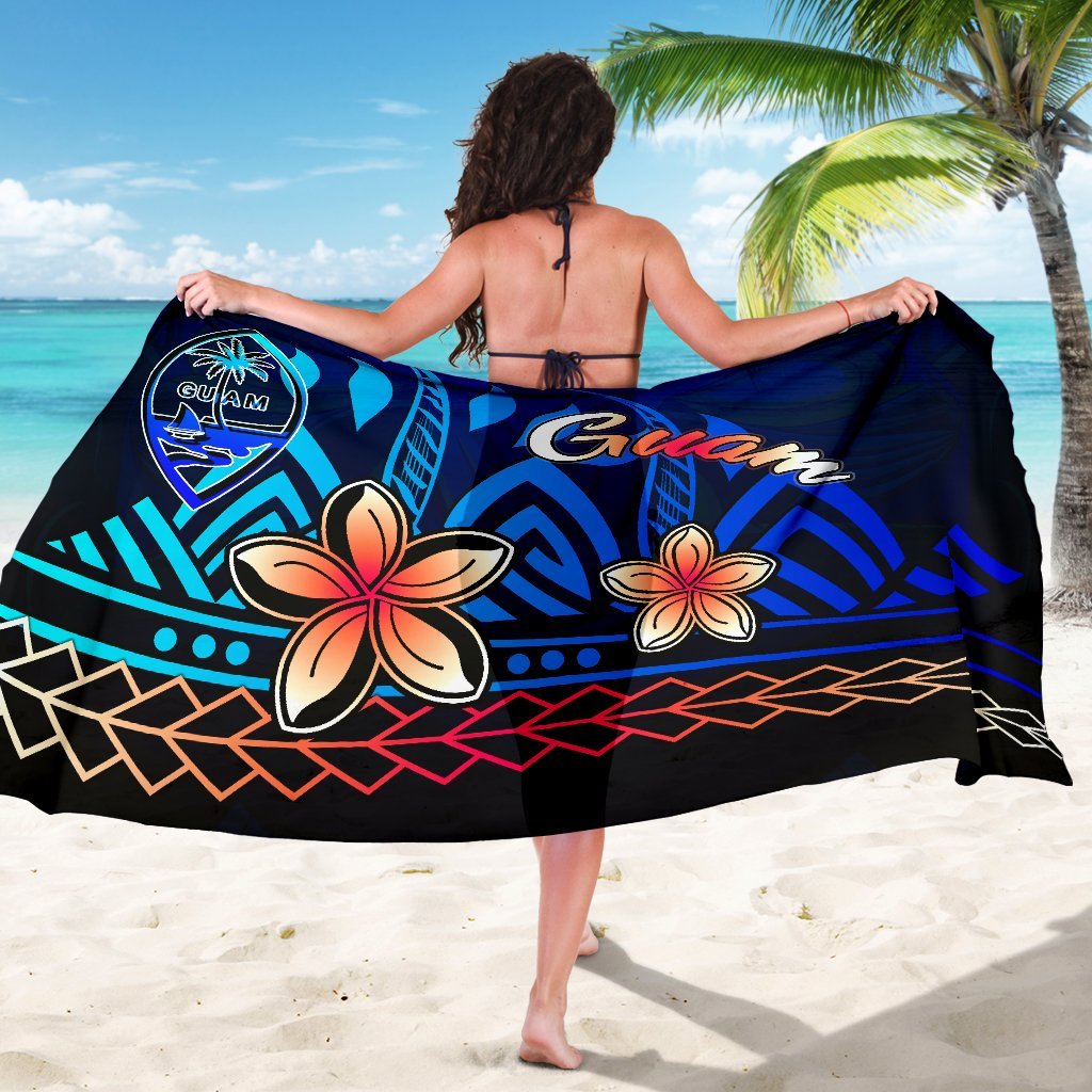Guam Sarong - Vintage Tribal Moutain - Polynesian Pride
