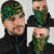 Light Maori Tattoo Bandana - Green - Polynesian Pride