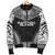 Marshall Islands Polynesian Chief Men's Bomber Jacket - Black Version - Polynesian Pride