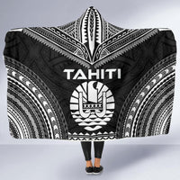 Tahiti Polynesian Chief Hooded Blanket - Black Version - Polynesian Pride