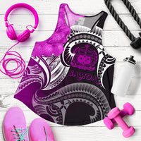 Samoa Custom Personalised Women's Racerback Tank - Samoa Seal Wave Style (Pink) BN18 Pink - Polynesian Pride
