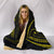 Hawaii Coat Of Arms Hooded Blanket - Yellow - Frida Style - Polynesian Pride