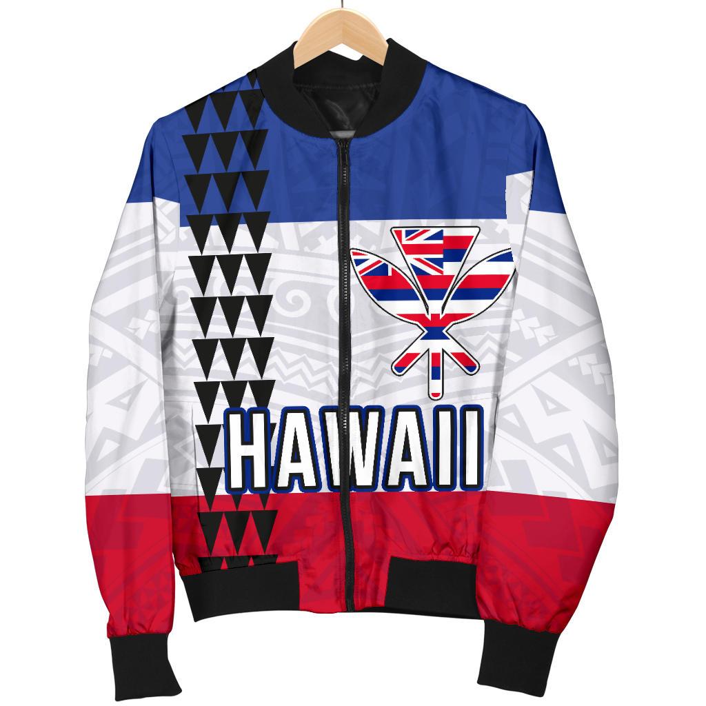 Hawaii Flag Polynesian Men's Bomber Jacket - Polynesian Pride