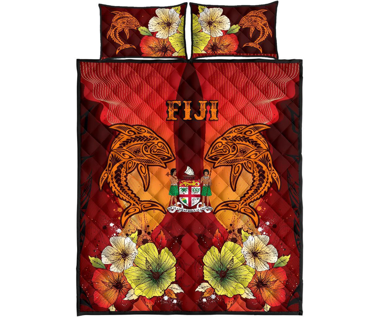 FIji Quilt Bed Sets - Tribal Tuna Fish - Polynesian Pride