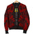 Tuvalu Men Bomber Jackets - Polynesian Tattoo Red - Polynesian Pride