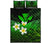 Kanaka Maoli (Hawaiian) Quilt Bed Set,, Polynesian Plumeria Banana Leaves Green Green - Polynesian Pride