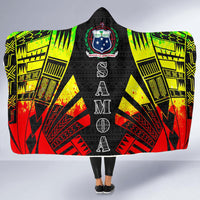 Samoa Hooded Blanket - Polynesian Tattoo Reggae - Polynesian Pride