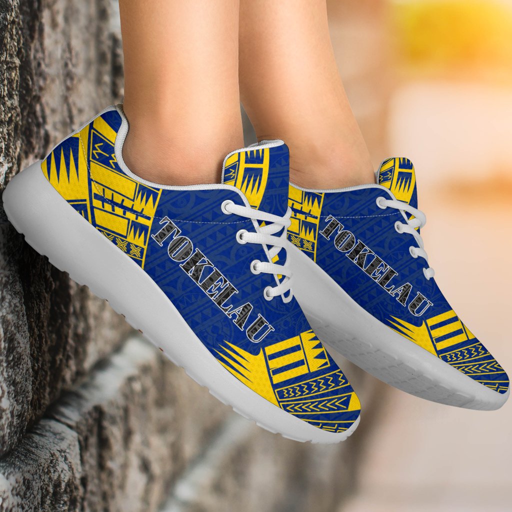 Tokelau Sport Sneakers - Polynesian Tattoo Flag - Polynesian Pride