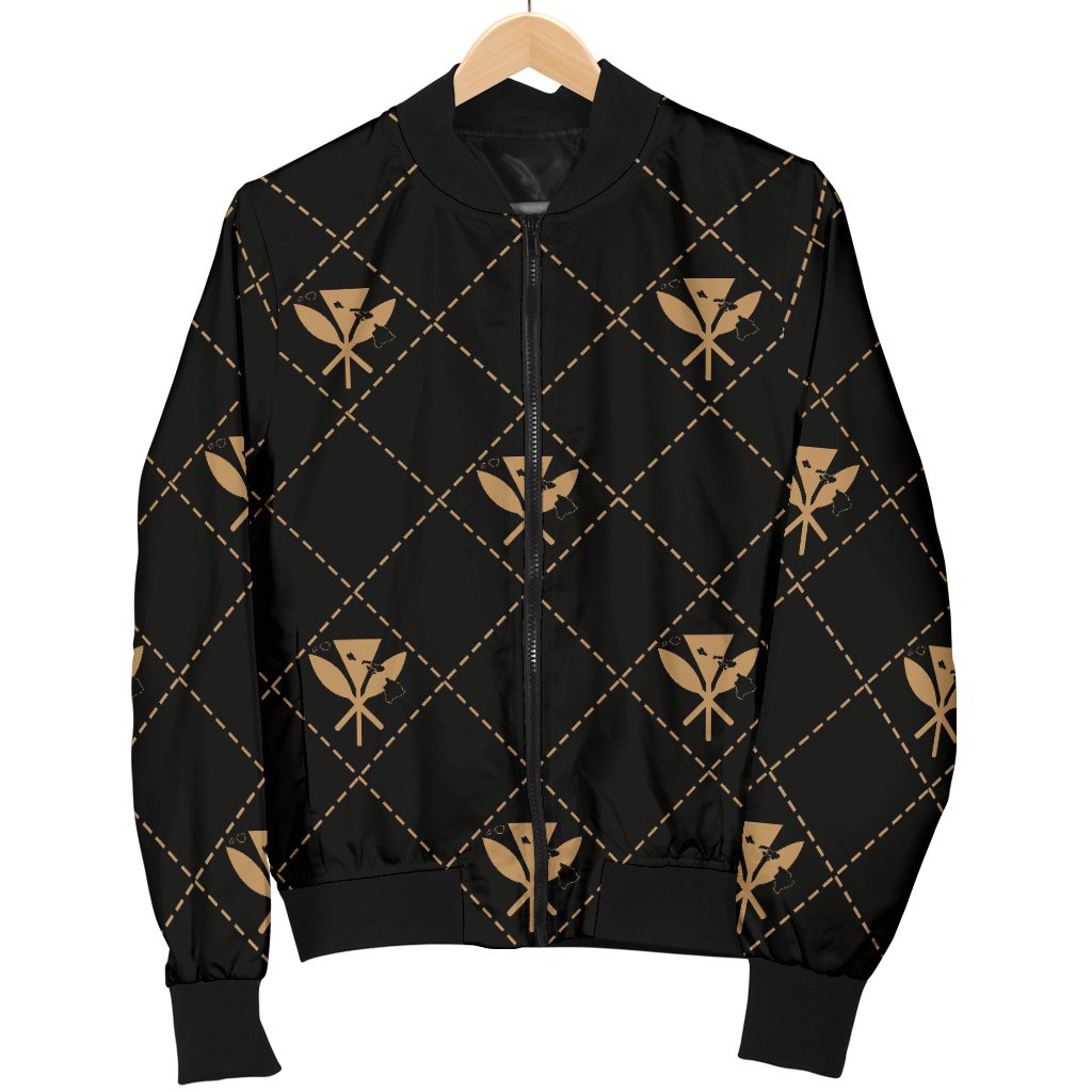 Kanaka Maoli Men's Bomber Jacket Regal AH - Polynesian Pride