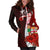 Fiji Polynesian Hoodie Dress - Coat Of Arm With Hibiscus - Polynesian Pride