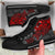 Tonga Polynesian High Top Shoes - Red Turtle Flowing - Polynesian Pride
