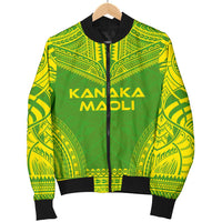 Kanaka Maoli Flag Polynesian Chief Men's Bomber Jacket - Polynesian Pride