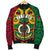 Vanuatu Women'S Bomber Jacket Pig Tusk Polynesian Coat Of Arms - Polynesian Pride