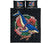 Hawaii Quilt Bed Set - Hawaii Hibiscus Whale Turtle Black - Polynesian Pride