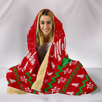 Hawaiian Turtle Christmas Hooded Blanket - Felix Style - AH - Polynesian Pride