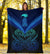 Maori Manaia New Zealand Premium Blanket Blue - Polynesian Pride