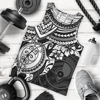 Yap Polynesian Tank Top (Men) - White Turtle White - Polynesian Pride