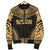 Austral Islands Polynesian Chief Men's Bomber Jacket - Gold Version - Polynesian Pride