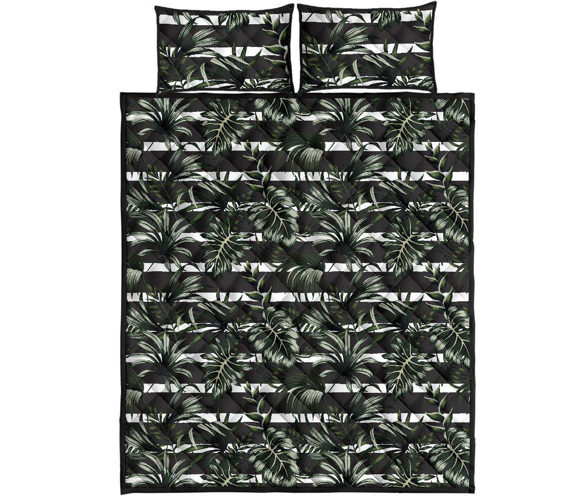 Tropical Line Patttern Quilt Bed Set Art - Polynesian Pride