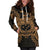 Samoa Polynesian Hoodie Dress Map Gold - Polynesian Pride