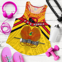 Papua New Guinea Rugby Women Racerback Tank PNG - The Kumuls - Polynesian Pride