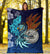 American Samoa Polynesian Premium Blanket - Blue Polynesian Eagle - Polynesian Pride