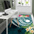 Nauru Polynesian Area Rug - Summer Plumeria (Turquoise) - Polynesian Pride