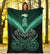 Maori Manaia New Zealand Premium Blanket Turquoise - Polynesian Pride