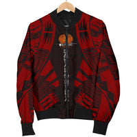 Papua New Guinea Men Bomber Jackets - Polynesian Tattoo Red - Polynesian Pride