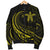 Hawaii Turtle Polynesian Mens Bomber Jacket - Yellow - Frida Style - Polynesian Pride