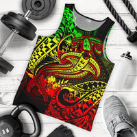 Guam Polynesian Men's Tank Top - Reggae Shark Polynesian Tattoo Reggae - Polynesian Pride