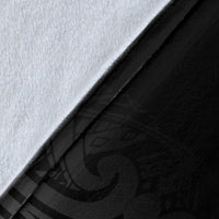 Hawaii Premium Blanket - Turtle Black Fog Style - Polynesian Pride