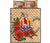 Tahiti Polynesian Quilt Bed Set - Hibiscus Coat of Arm Beige - Polynesian Pride