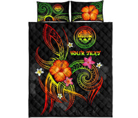 Federated States of Micronesia Polynesian Personalised Quilt Bed Set - Legend of FSM (Reggae) - Polynesian Pride