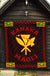 Kanaka Maoli Flag Polynesian Premium Quilt Red - Love Style - Polynesian Pride