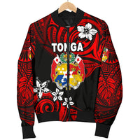 Mate Ma'a Tonga Rugby Men's Bomber Jacket Polynesian Unique Vibes - Red - Polynesian Pride