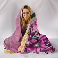 Hawaii Clematis Humming Bird Hooded Blanket - Polynesian Pride