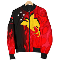Papua New Guinea Bomber Jacket (Men) - PNG Flame - Polynesian Pride