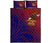 American Samoa Polynesian Quilt Bed Set - Bald Eagle (Blue - Red) - Polynesian Pride