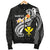 Hawaii Men's Bomber Jacket - Kanaka Maoli Polynesian Patterns Plumeria (Black) - Polynesian Pride