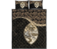Guam Polynesian Quilt Bed Set Golden Coconut Golden - Polynesian Pride