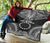 Cook Islands Premium Quilt - Cook Islands Flag Polynesian Chief Black Version - Polynesian Pride