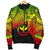 Polynesian Hawaii Men's Bomber Jacket - Tribal Wave Tattoo Reggae Reggae - Polynesian Pride